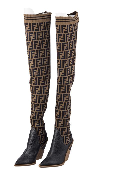 fendi boots tall|fendi over the knee boots.